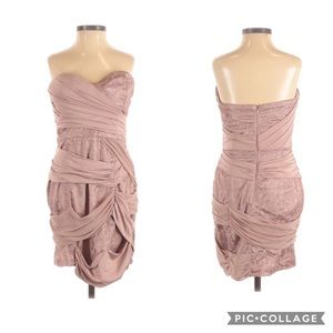 Bebe Strapless Lace Sexy Dress